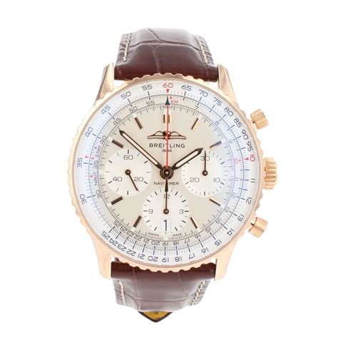 breitling brown band navitimer|breitling navitimer pre owned.